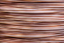 Background Of A Large Coil Of Copper Tube