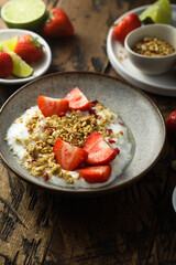 Sticker - Granola with yogurt and fresh strawberry