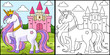 © abbydesign - Unicorn Princess Coloring Page Colored
