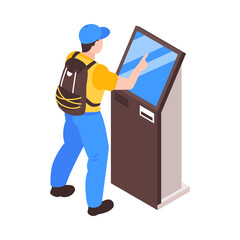 Sticker - Ticketing Machine Man Compostion