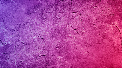 Wall Mural - Purple pink abstract background. Gradient. Toned rough stone surface texture. Colorful backdrop with copy space for design.