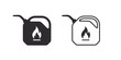 Canister icons. Concept of Fuel signs. Canister for flammable liquids. Vector illustration