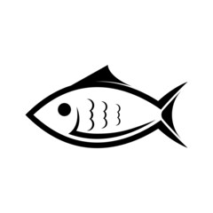 Canvas Print - Fish logo template