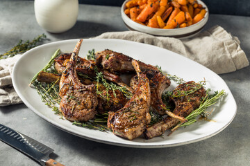 Canvas Print - Homemade Roasted Lamb Chops