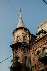 beautiful streets and architecture of the city of Kyiv, pre-war Kiev, beloved Kyiv, the capital of Ukraine, the city's attractions