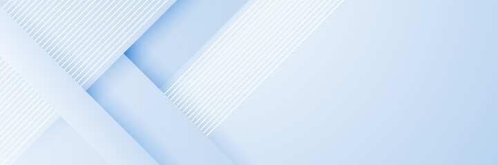 Light blue white abstract modern banner background design. Vector graphic pattern template illustration.