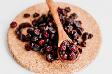 Wall Mural - Heap of Dried Cranberries  Close Up photo