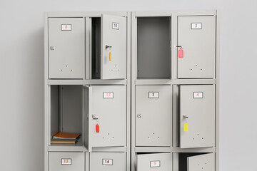 Canvas Print - Modern locker near light wall