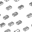 © sevector - Brick For Building Construction Vector Seamless Pattern Thin Line Illustration
