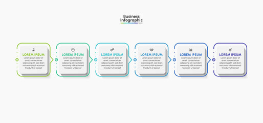 Wall Mural - Business infographic timeline icons designed for abstract background template milestone element modern diagram process technology digital marketing data presentation chart Vector