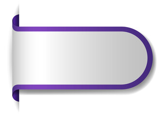 Wall Mural - Violet banner design on white background