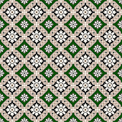 Classic seamless background pattern.  Rectangle geometrical texture print.