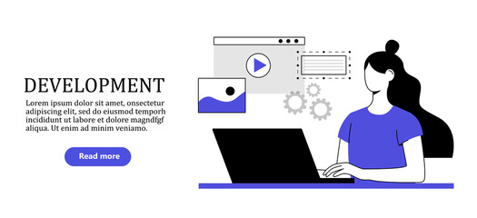 Design and programming of the landing page, advertising. A designer working on a mobile application. SMS development.