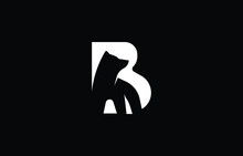 Abstract Unique Modern Minimal Alphabet Letter Icon Bear Letter B Logo 