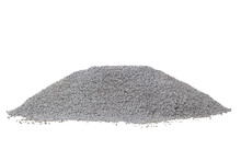 Pile Of Gravel Or Stone For Construction Isolated On White Background Included Clipping Path.