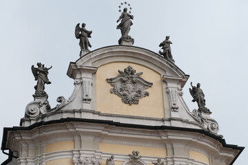 Canvas Print - La chiesa di Santa Maria Assunta a Cologno al Serio in provincia di Bergamo, Lombardia, Italia.