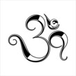 Aum (Om) The Holy Motif Calligraphic Style M_2203001