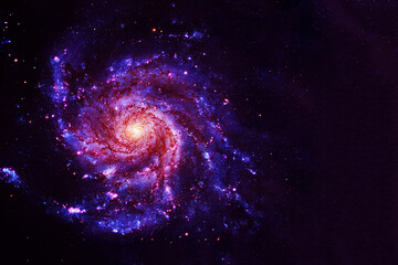 Wall Mural - a beautiful spiral galaxy. elements of this image furnished by nasa