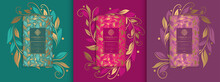 Luxury Packaging Design Of Chocolate Bars. Vintage Vector Ornament Template. Elegant, Classic Elements. Great For Food, Drink And Other Package Types. Can Be Used For Background And Wallpaper.