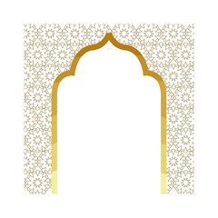 Canvas Print - arabic frame isolated