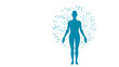 © xyz+ - sistema immunitario, corpo umano, silhouette,