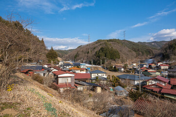 Poster - 春の山村　辰野町澤底