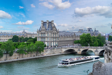 Canvas Print - Orsay museum and river Siene, France