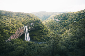 Wall Mural - Caracol Waterfall (Cascata do Caracol) - Canela, Rio Grande do Sul, Brazil