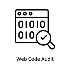 Web Code Audit Vector Outline icons for your digital or print projects.