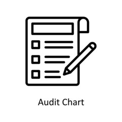 Audit Chart Vector Outline icons for your digital or print projects.