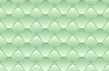 Sticker - 3D wavy background, seamless pattern