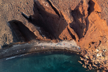 Poster - Red Beach - Santorini, Greece