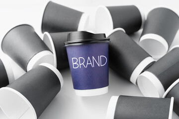 Wall Mural - coffee branding, brand identity concept