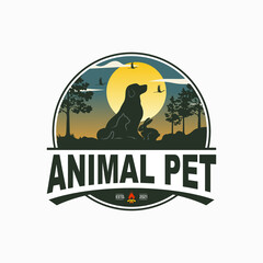 Canvas Print - animal pet logo