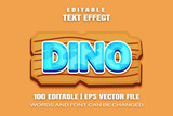 Fototapeta Panele - text effects Dino