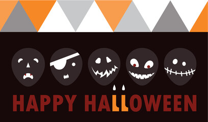 Poster - Happy Halloween - vector background invitation