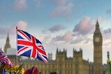 Fototapeta Londyn - Sunset in London in front of Big Ben
