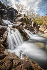 Sticker - waterfall in the mountains