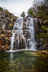 Poster - waterfall in the mountains