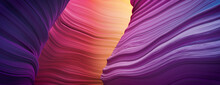 Purple And Orange Abstract 3D Wallpaper.