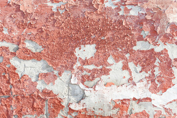 Wall Mural - the pink old grunge wall texture background