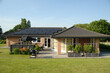 Leinwandbild Motiv House with solar panels