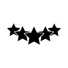 Canvas Print - Five stars icon