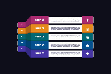 Flat Professional Business Infographic Template