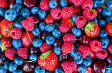 Colorful Summer Berries Background
