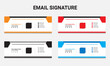 © Nayem - Modern and abstract layout email signature with an author photo place.the modern and minimal email footer layout