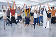 © Alexandra W/peopleimages.com - Theyll jump at the chance to help you out. Shot of office staff jumping.