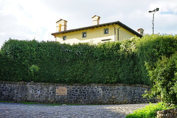 Poster - Captain's house in the fortress of Monte Alfonso in Castelnuovo Garfagnana, Tuscany, Italy