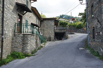 Wall Mural - Village of Orzaglia in Garfagnana, Tuscany, Italy