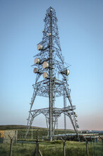 Vertical Shot Of A Telecommunication Tower
